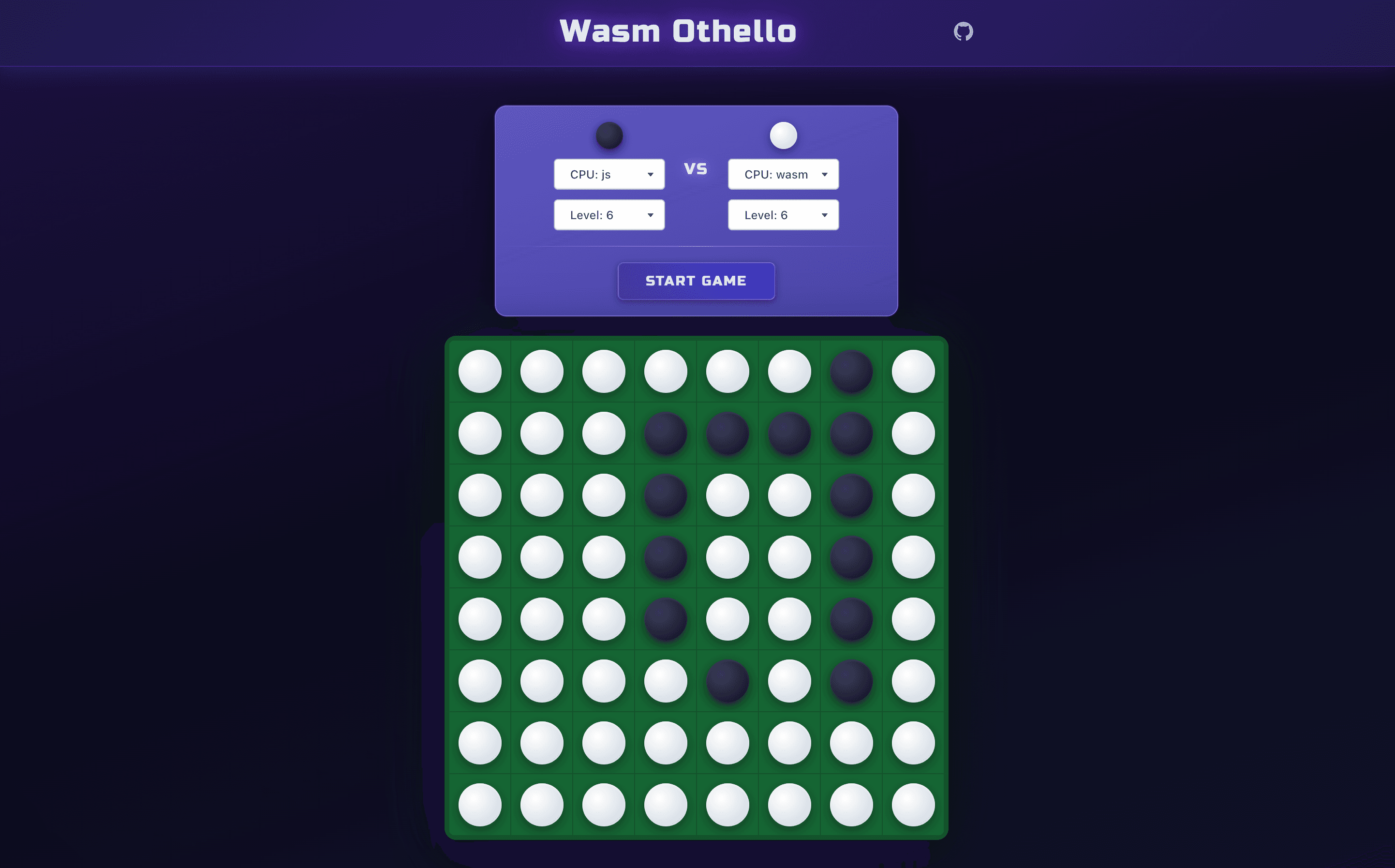 Wasm Othello screenshot